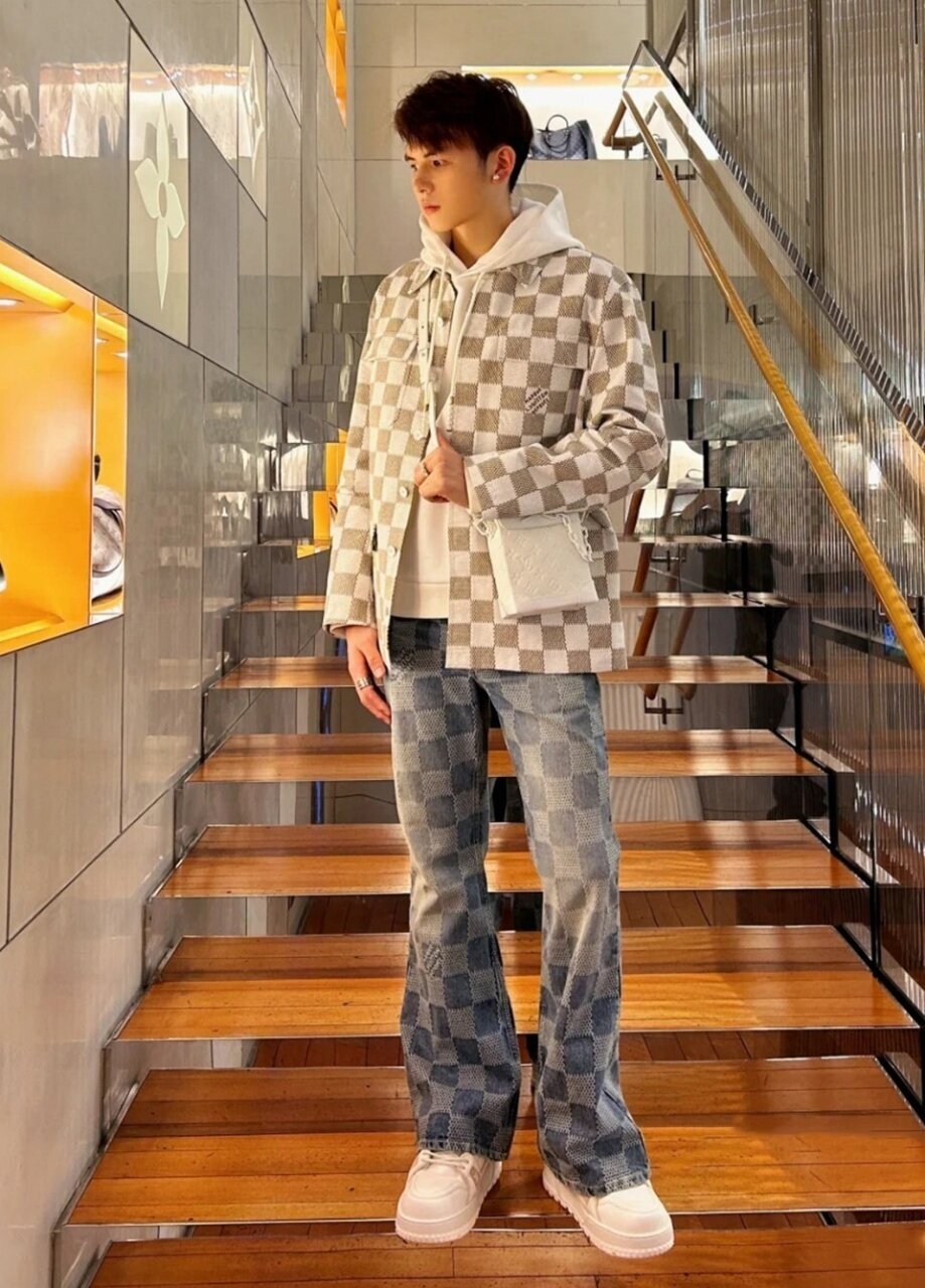 Louis Vuitton Damier Denim Skate Pants
