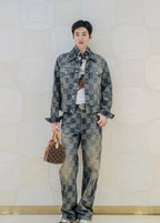 Louis Vuitton Damier Denim Skate Pants