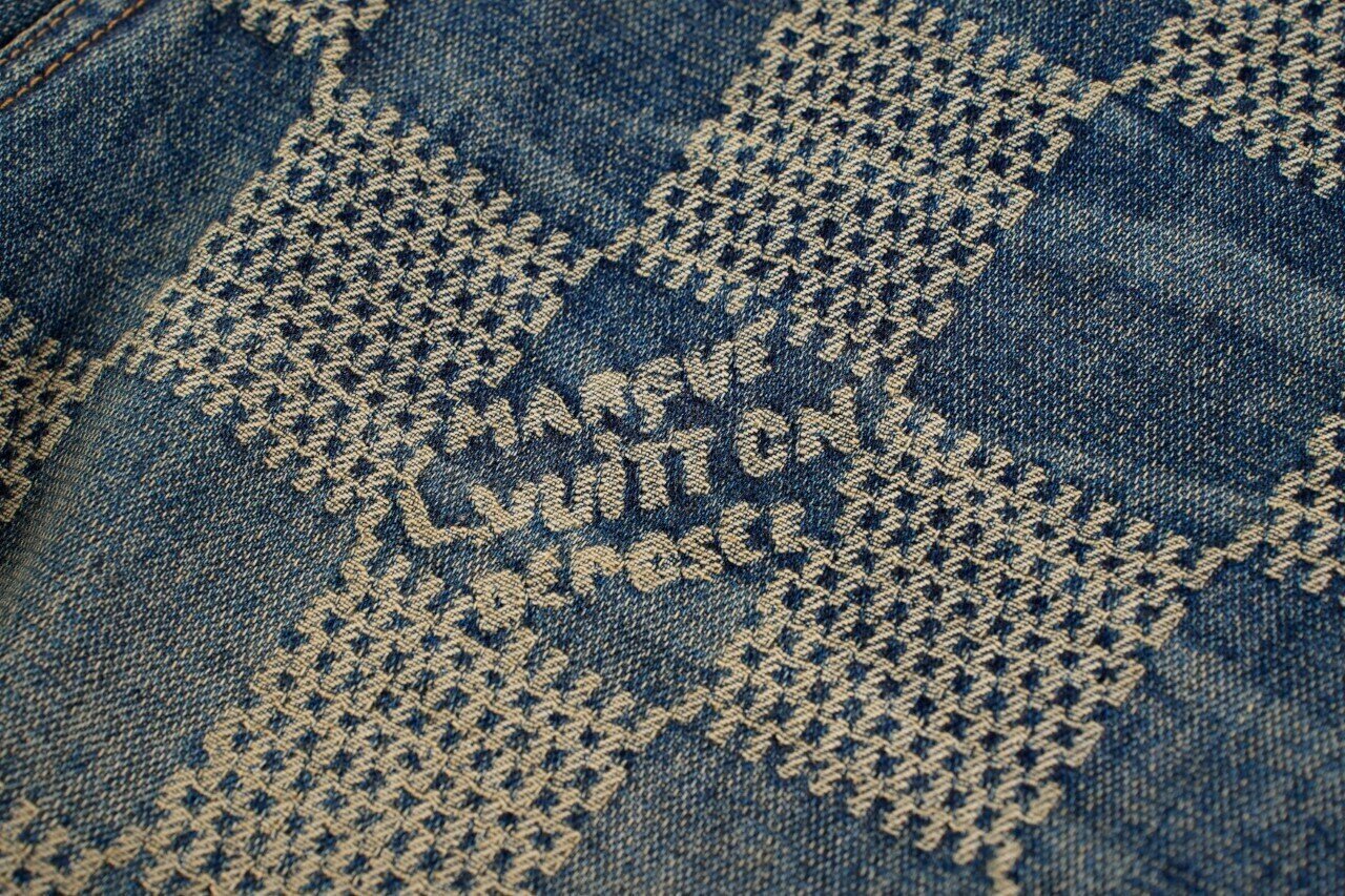 Louis Vuitton Damier Denim Skate Pants