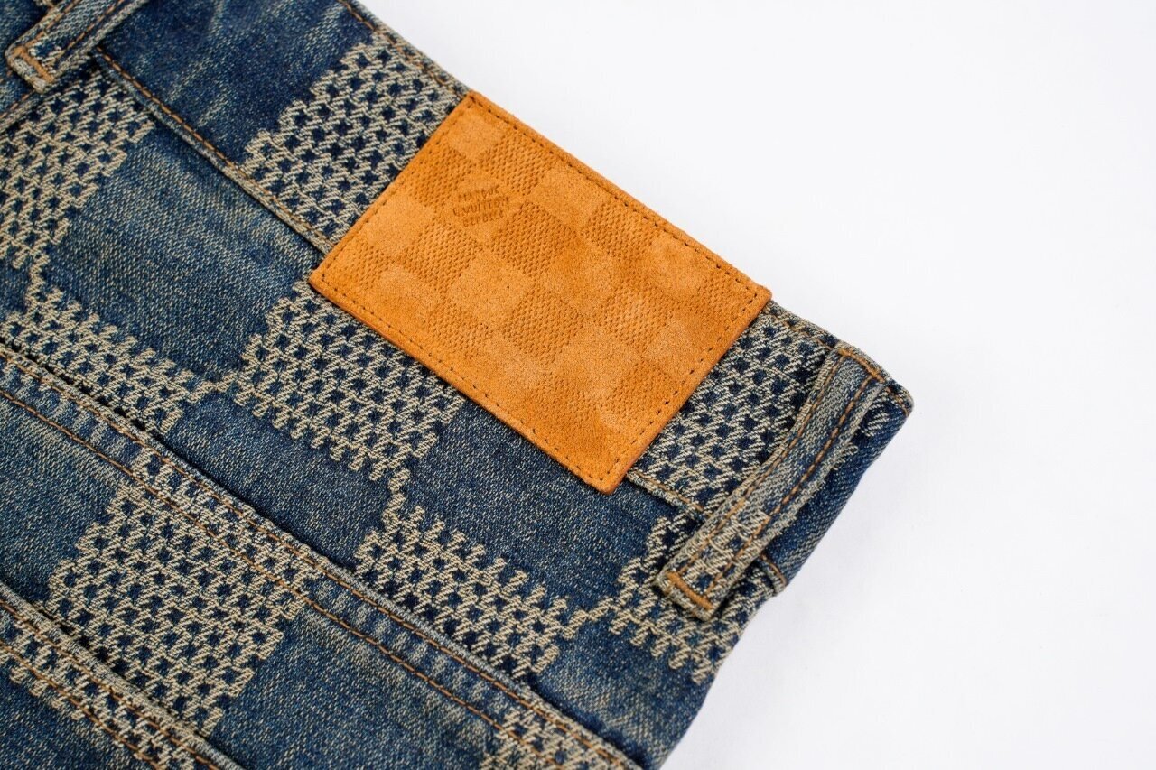 Louis Vuitton Damier Denim Skate Pants