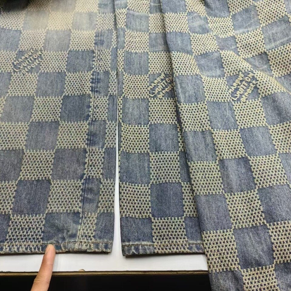 Louis Vuitton Damier Denim Skate Pants