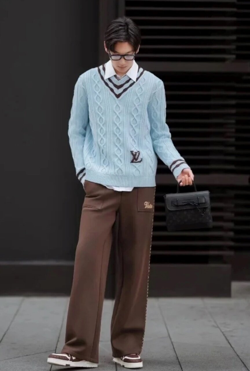 Louis Vuitton Side X-Shaped Gradient Long Pants