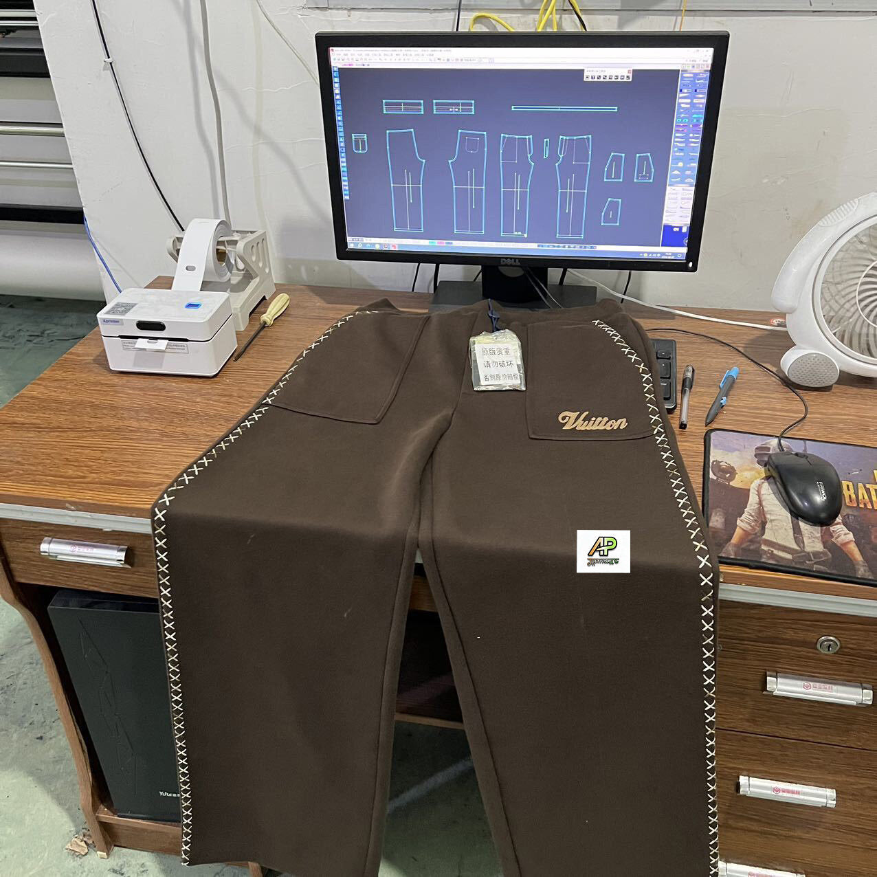 Louis Vuitton Side X-Shaped Gradient Long Pants