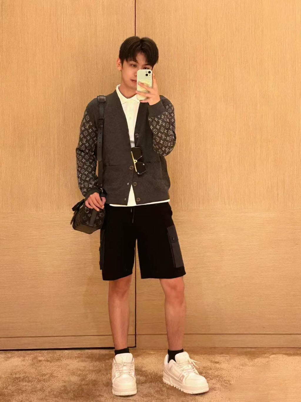 Louis Vuitton 23SS Embossed Patch Grapefruit String Shorts