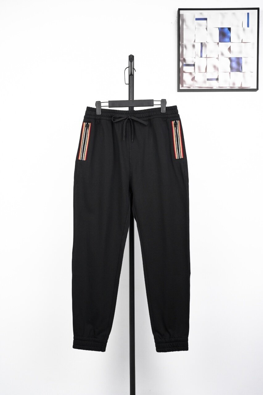 Burberry BBR Black Knitted Sweatpants