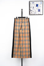 Burberry BBR Check Black Stripe Stretch Cotton Trousers