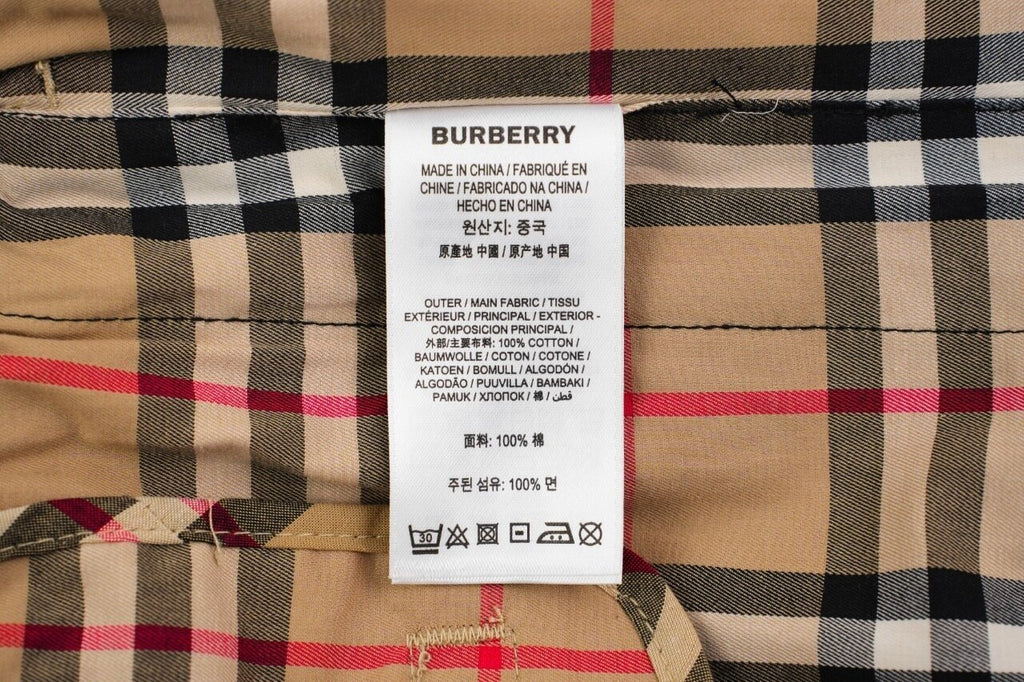 Burberry BBR Check Black Stripe Stretch Cotton Trousers
