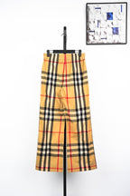 Burberry Check Cotton Trousers