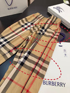 Burberry Check Cotton Trousers