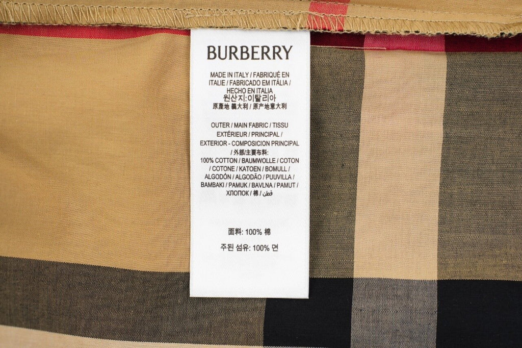 Burberry Check Cotton Trousers