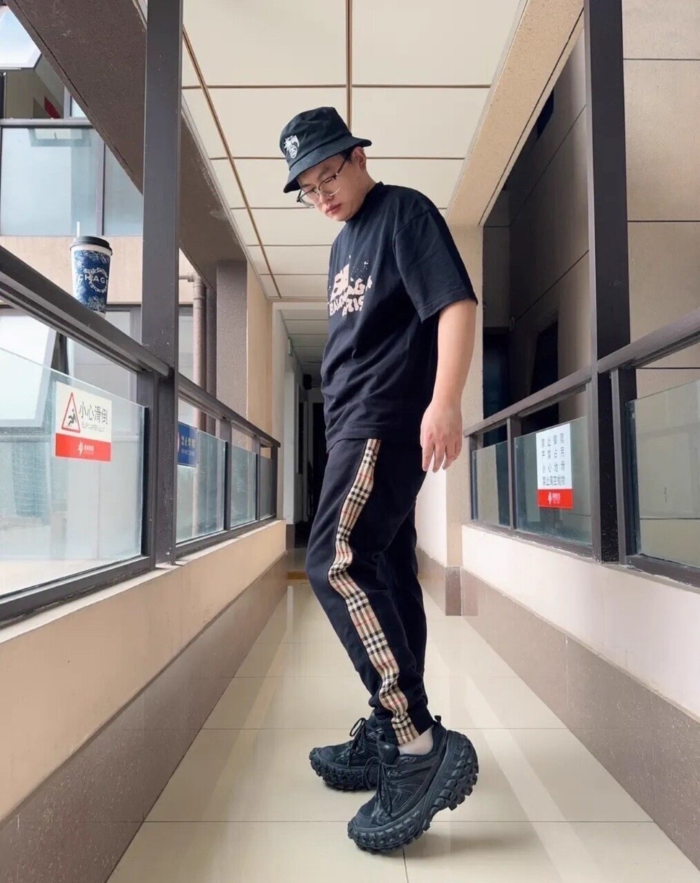 Burberry 100% Cotton Trackpants