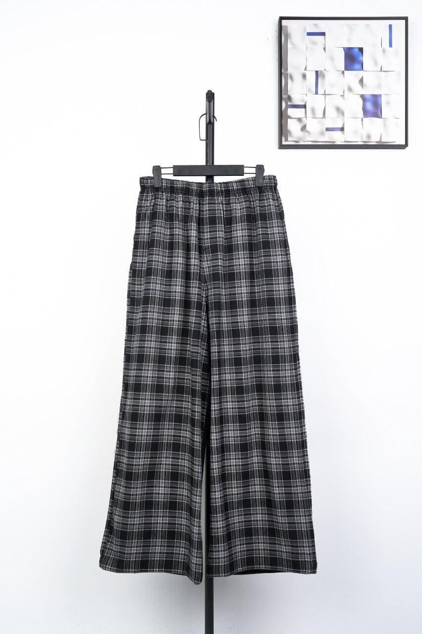 Balenciaga Plaid Pants with Front and Back Panels