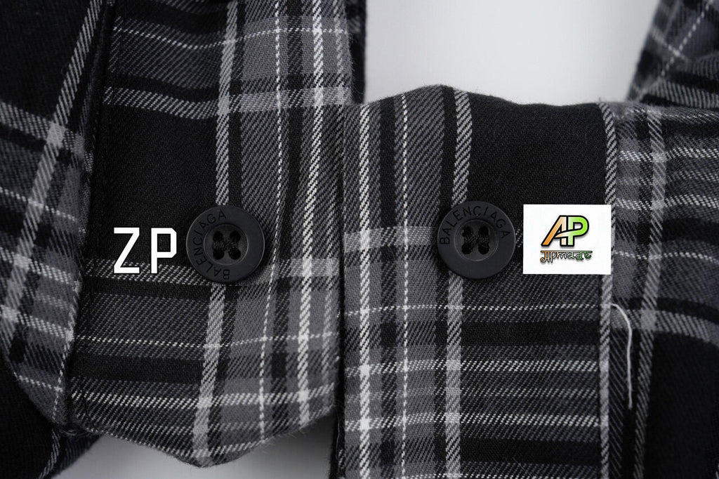 Balenciaga Plaid Pants with Front and Back Panels