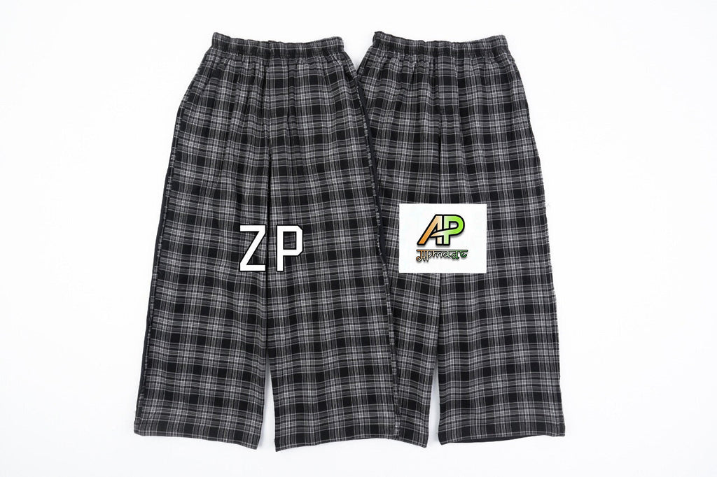 Balenciaga Plaid Pants with Front and Back Panels