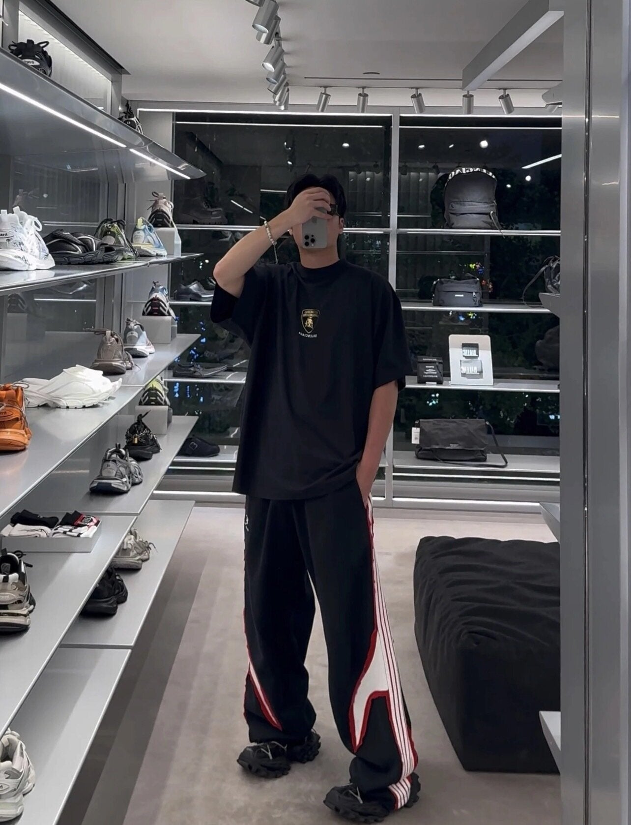 Balenciaga Wide-Leg Sweatpants