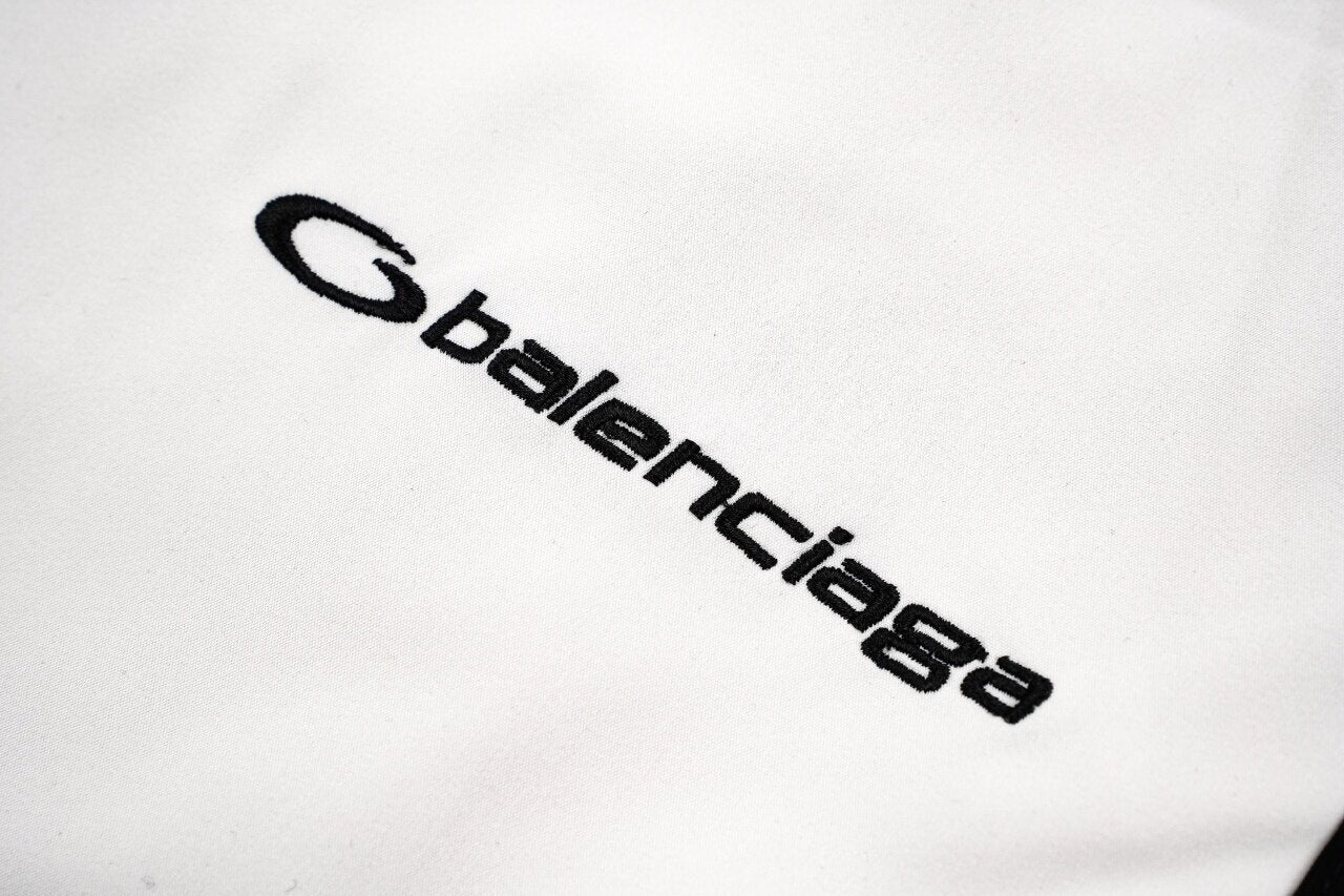 Balenciaga Runway Style Circular Embroidered Four-Color Trackpants