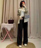 Balenciaga BLCG Wool Wide-Leg Pants