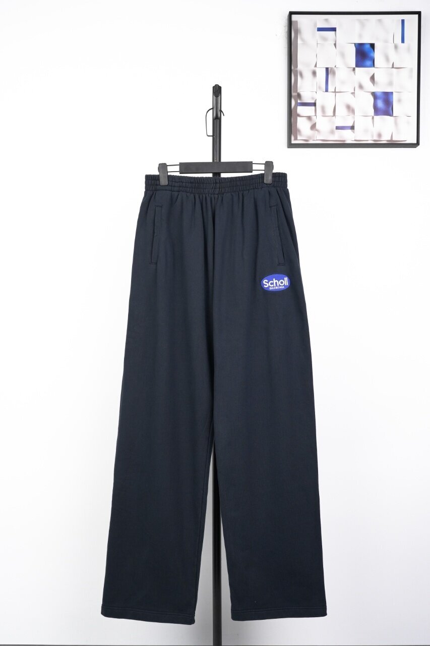 Balenciaga Blcg Blue Label Embroidered Trousers