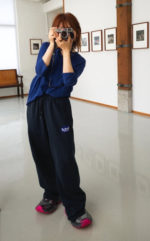 Balenciaga Blcg Blue Label Embroidered Trousers