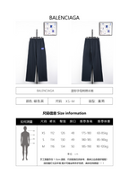 Balenciaga Blcg Blue Label Embroidered Trousers