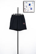Balenciaga Paris Embroidered Laminated Shorts