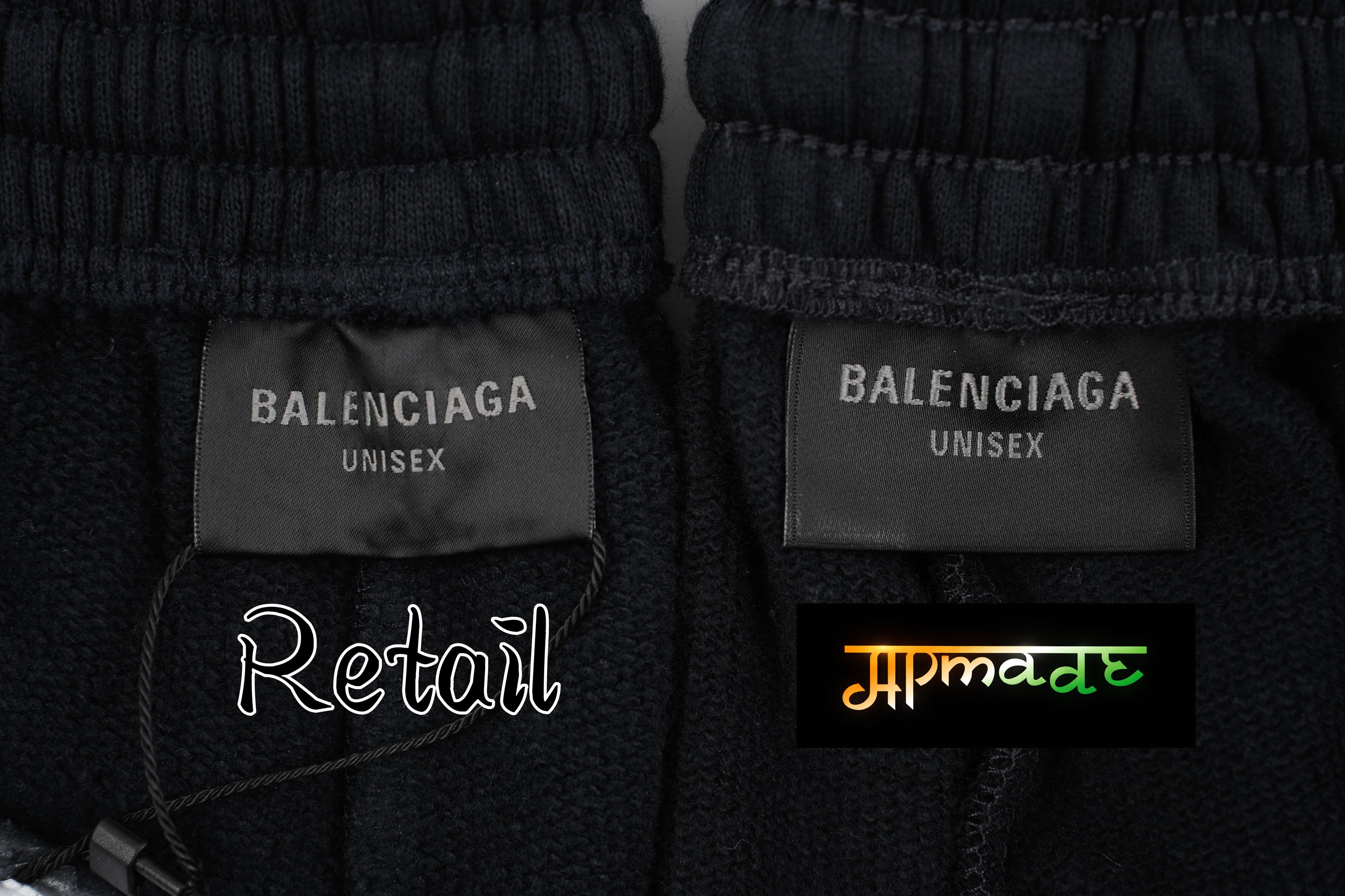 Balenciaga Paris Embroidered Laminated Shorts