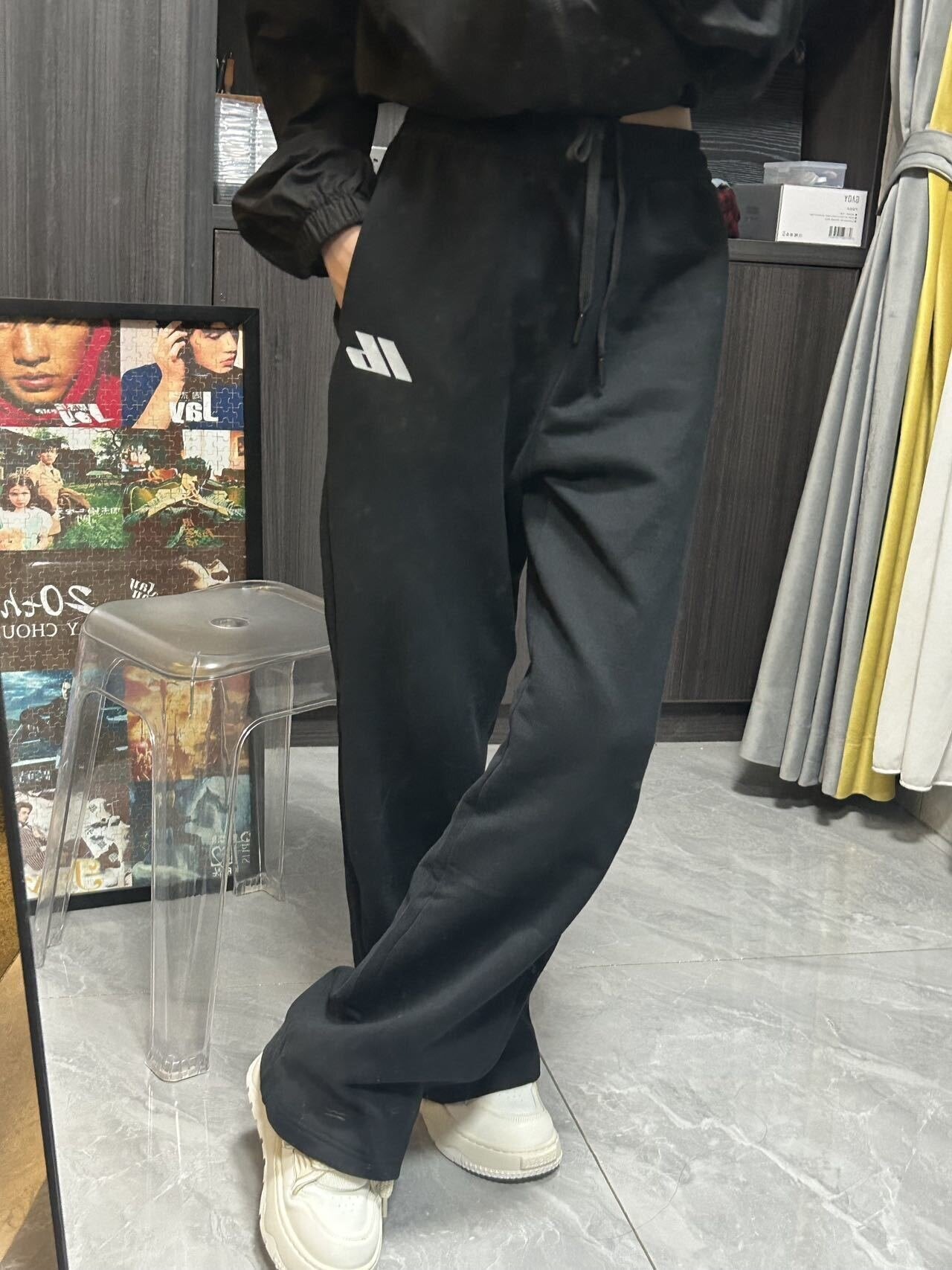 Balenciaga BLCG Logo 3M Reflective Print Straight Pants