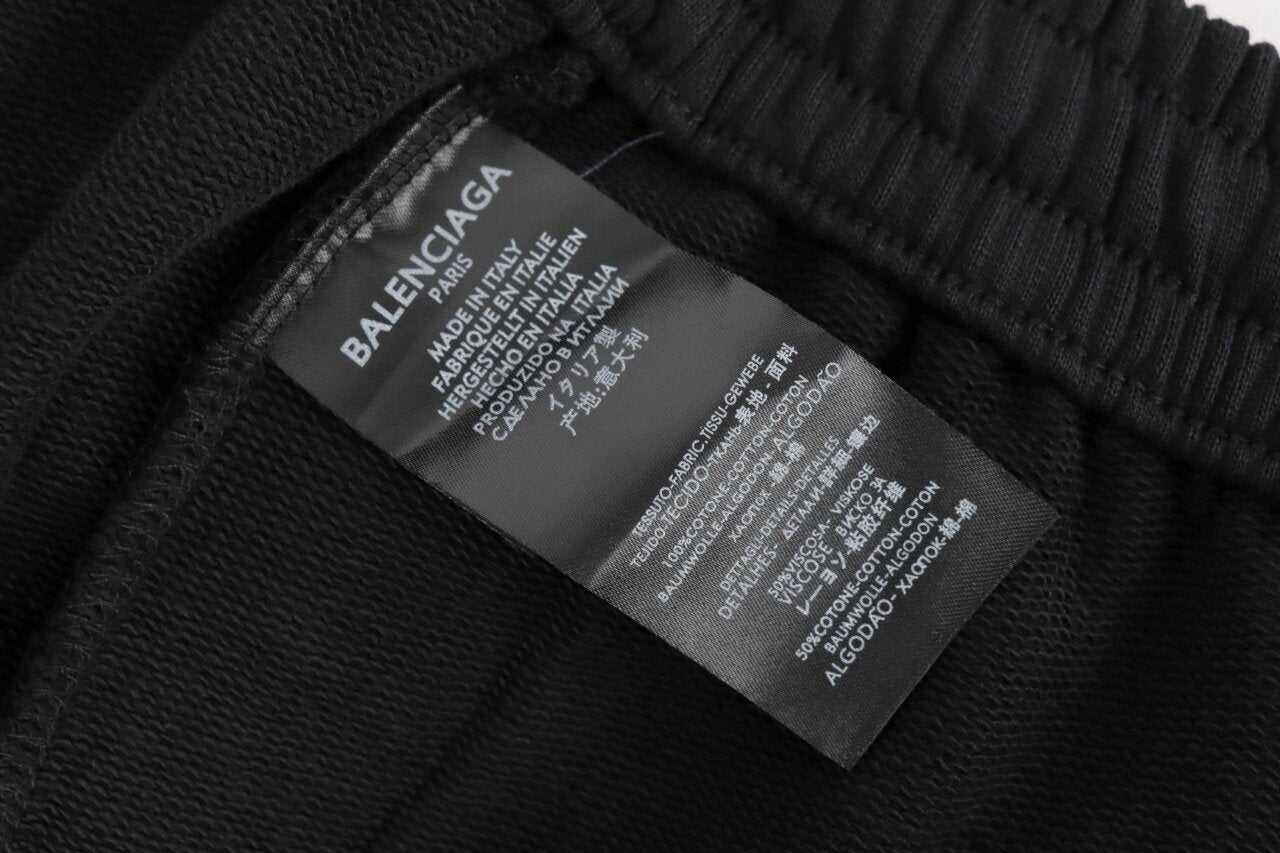 Balenciaga BLCG Logo 3M Reflective Print Straight Pants