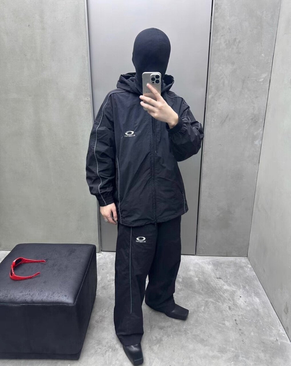 Balenciaga Woven Mesh Track Pants