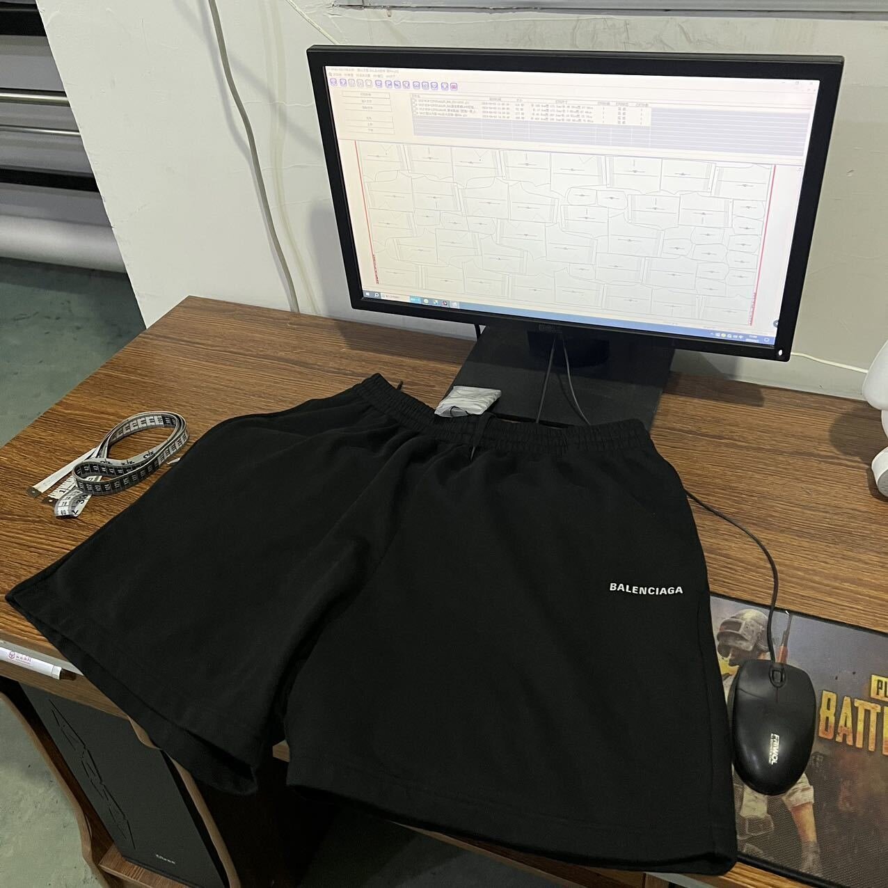 Balenciaga 100% Combed Cotton Shorts