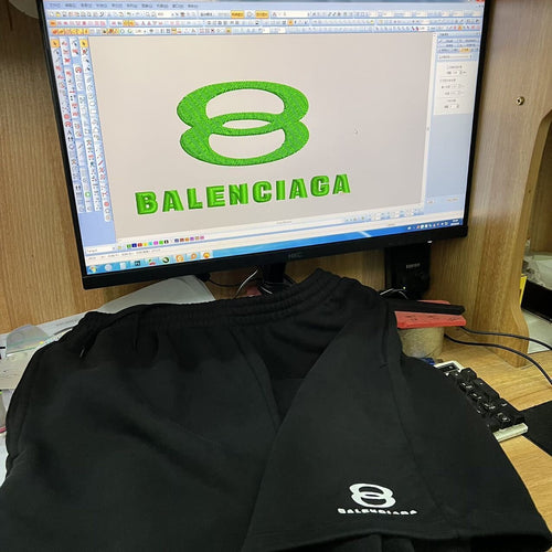Balenciaga Combed Cotton Shorts
