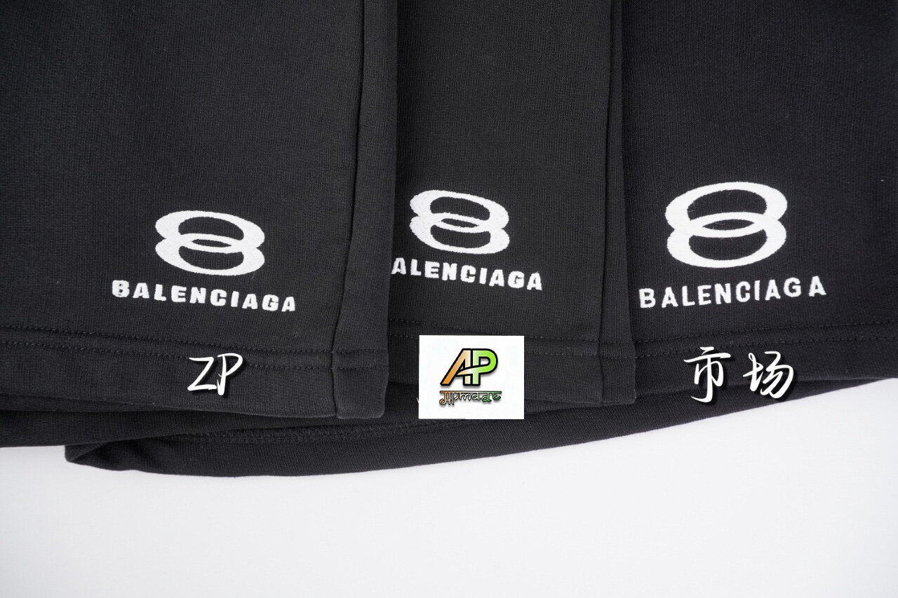 Balenciaga Combed Cotton Shorts