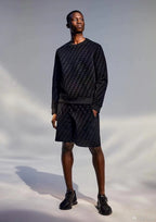 Fendi Mercerized Flocking Shorts