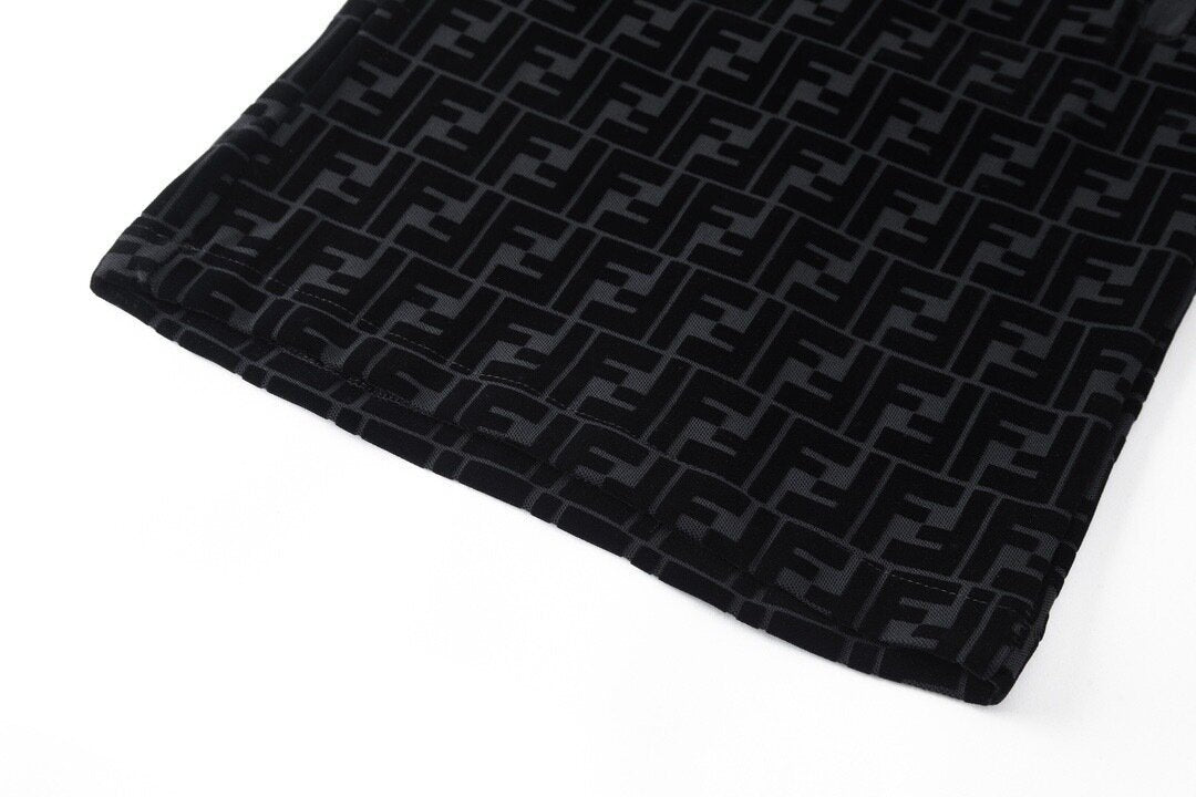 Fendi Mercerized Flocking Shorts