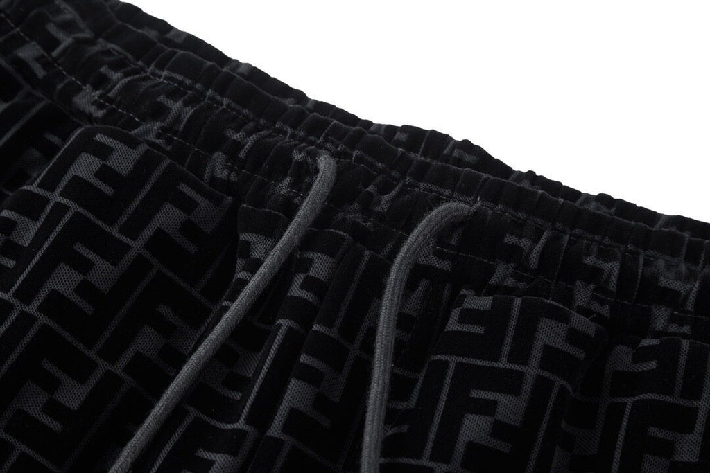 Fendi Mercerized Flocking Shorts