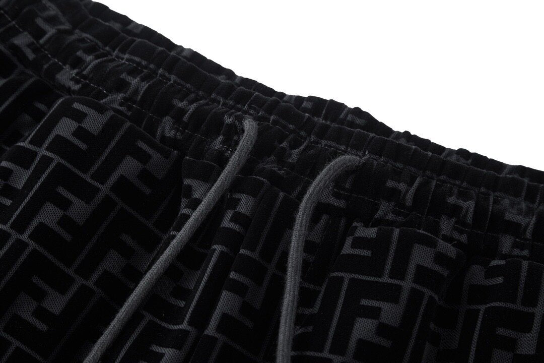 Fendi Mercerized Flocking Shorts