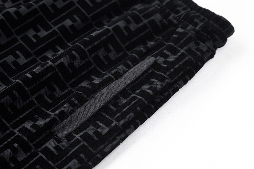 Fendi Mercerized Flocking Shorts