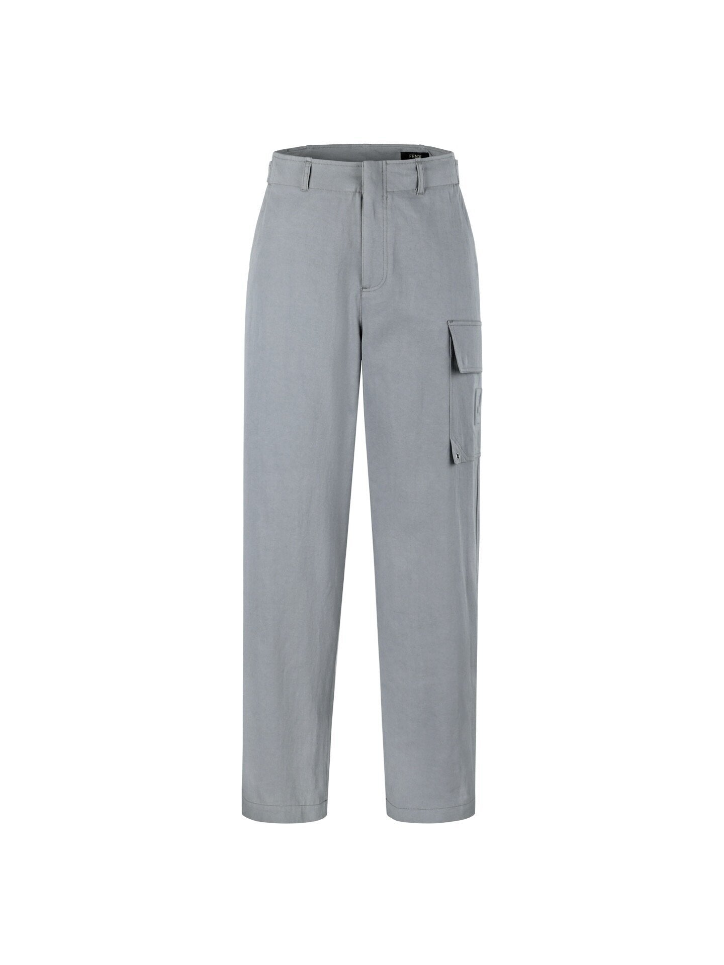 Fendi Gabardine Belt Loop Zipper Patch Pocket Cargo Pants