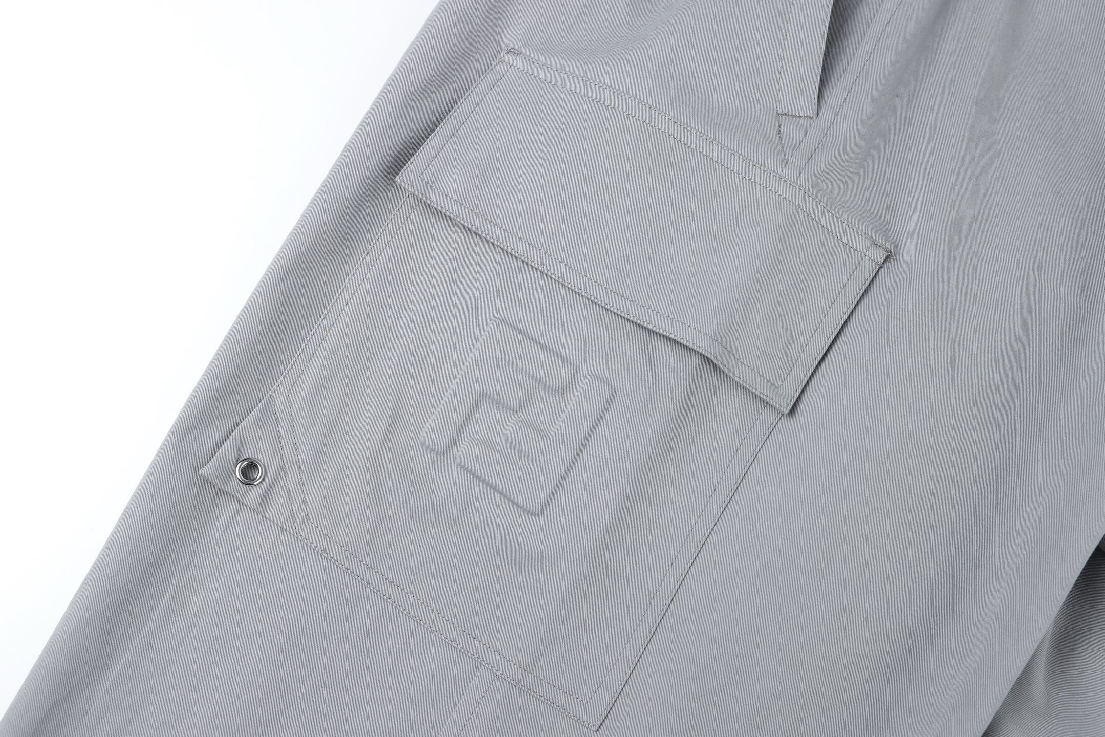 Fendi Gabardine Belt Loop Zipper Patch Pocket Cargo Pants