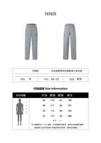 Fendi Gabardine Belt Loop Zipper Patch Pocket Cargo Pants