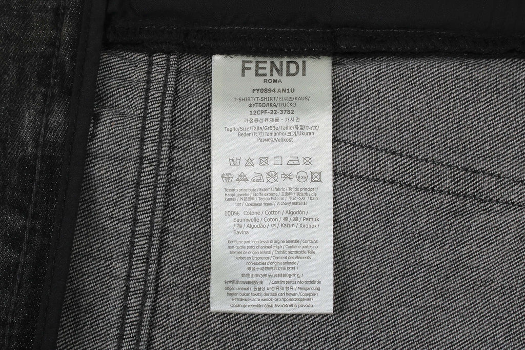 Fendi Straight-Leg Side Pocket Over-Dyed Long Jeans