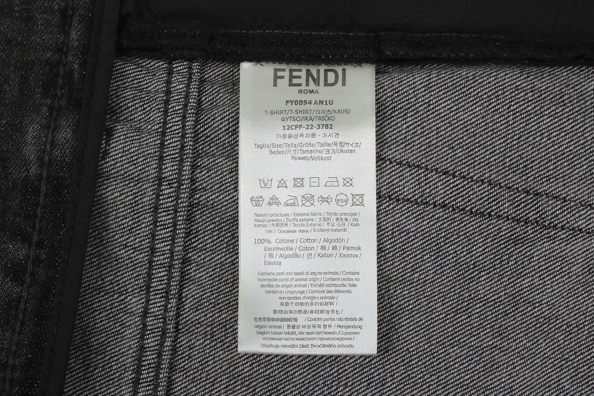 Fendi Straight-Leg Side Pocket Over-Dyed Long Jeans