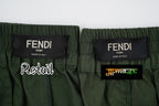 Fendi Back Pocket Embroidered Shorts