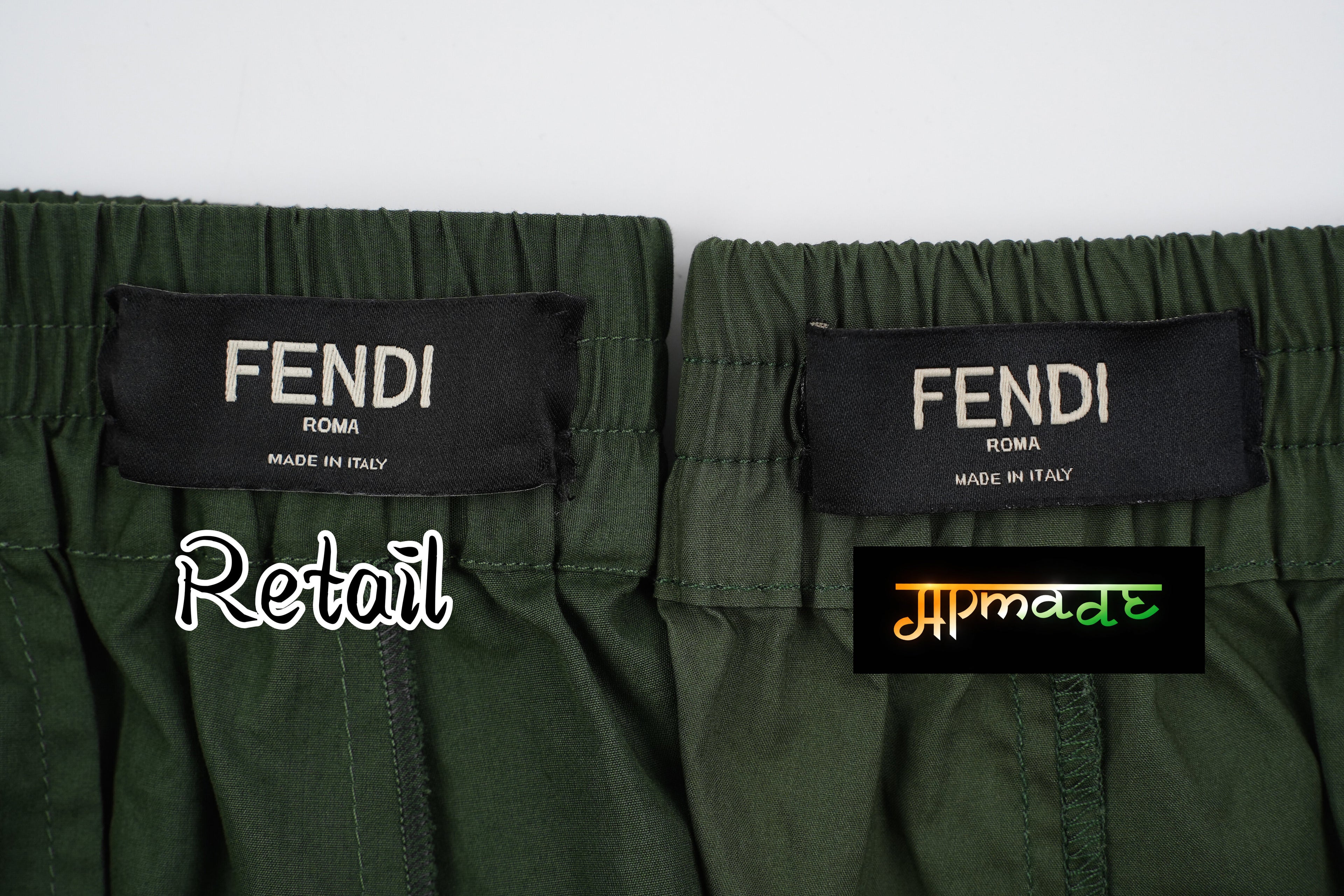 Fendi Back Pocket Embroidered Shorts