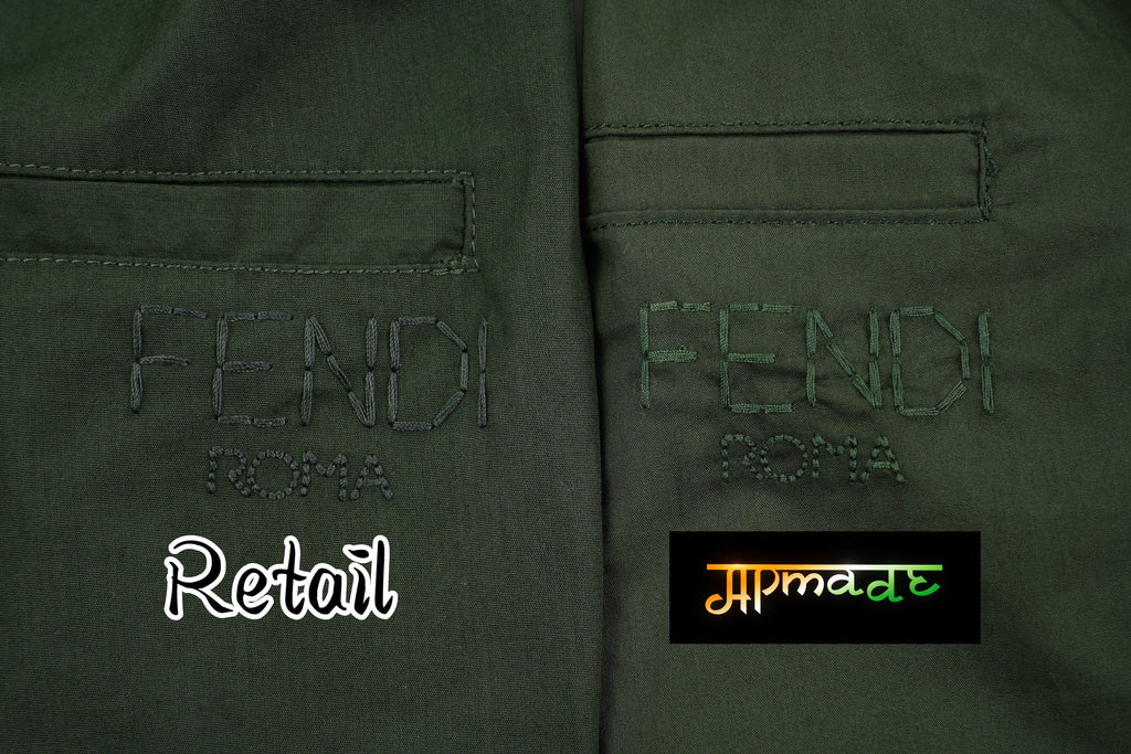 Fendi Back Pocket Embroidered Shorts