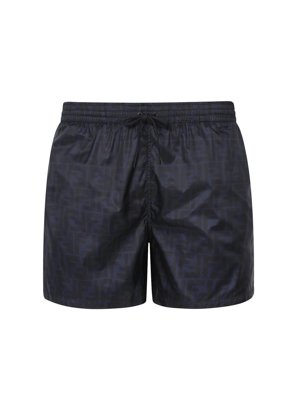Fendi Blue Double F Nylon Swim Shorts