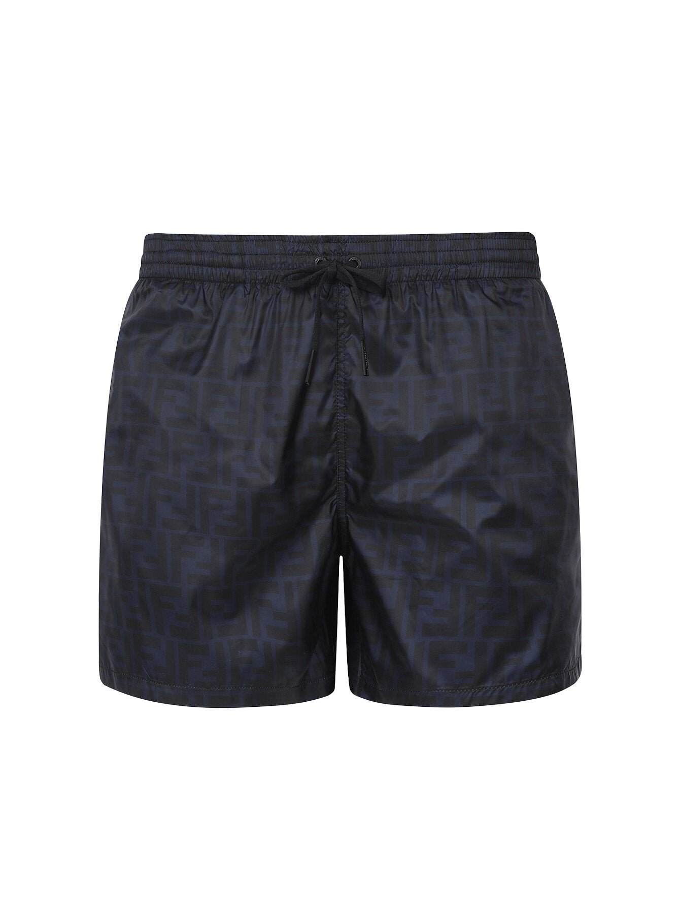 Fendi Blue Double F Nylon Swim Shorts
