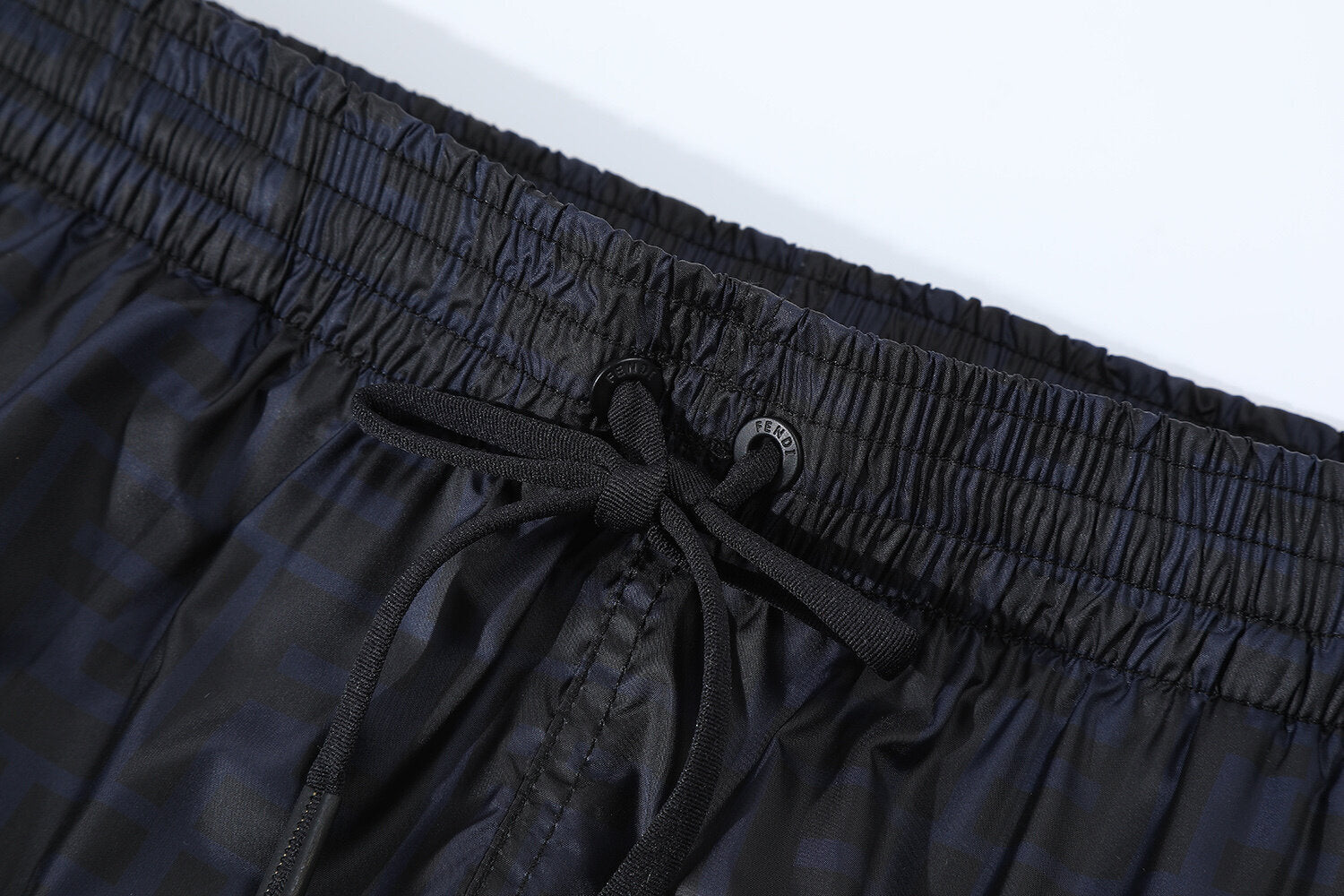Fendi Blue Double F Nylon Swim Shorts