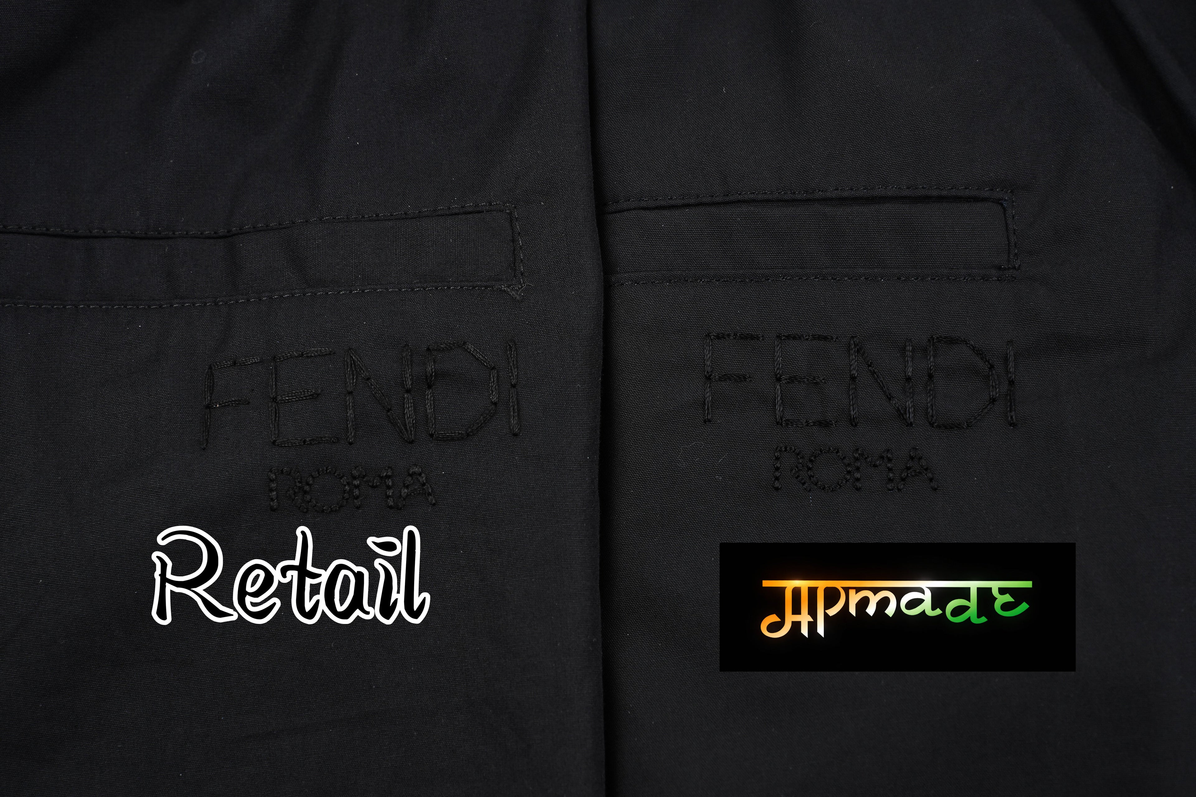 Fendi Back Pocket Embroidered Shorts