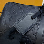 Louis Vuitton Keepall Bandoulière 50 Travel Bag (Embossed Leather)